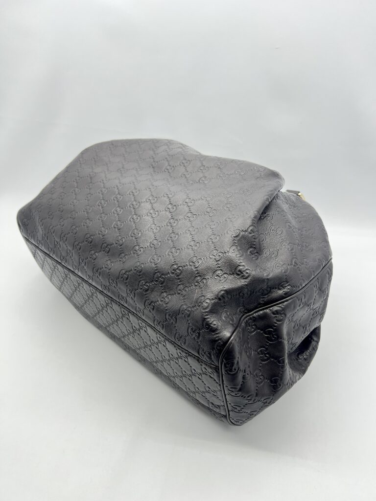 Gucci Sukey Tote Bag Guccissima Dark Brown LGHW