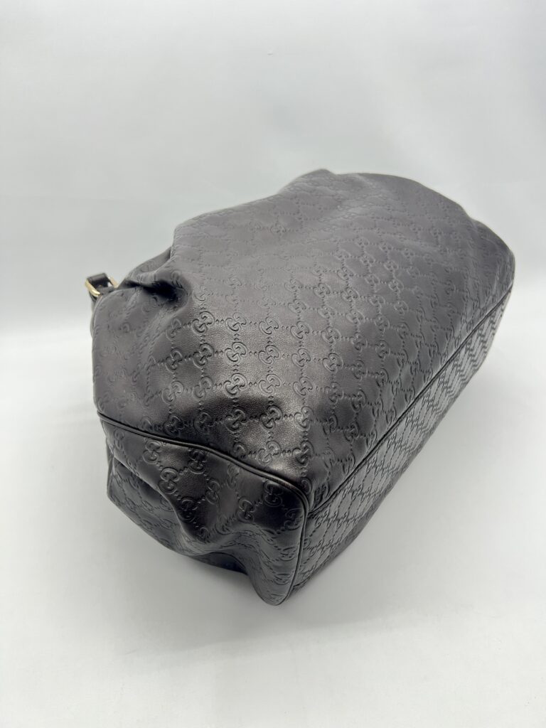 Gucci Sukey Tote Bag Guccissima Dark Brown LGHW