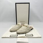 Gucci Princetown Slipper Leather White GHW