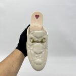Gucci Princetown Slipper Leather White GHW