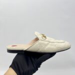 Gucci Princetown Slipper Leather White GHW