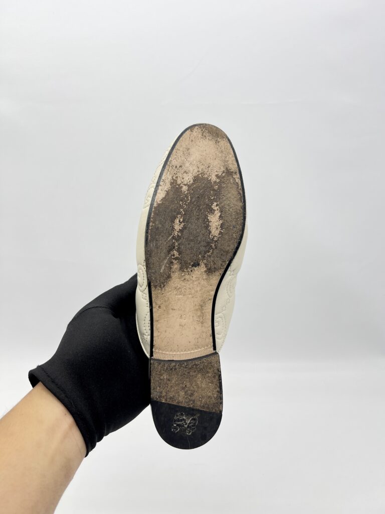 Gucci Princetown Slipper Leather White GHW