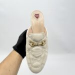 Gucci Princetown Slipper Leather White GHW