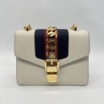 Gucci Mini Sylvie White GHW