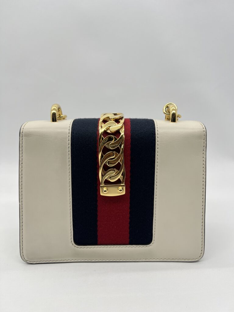 Gucci Mini Sylvie White GHW