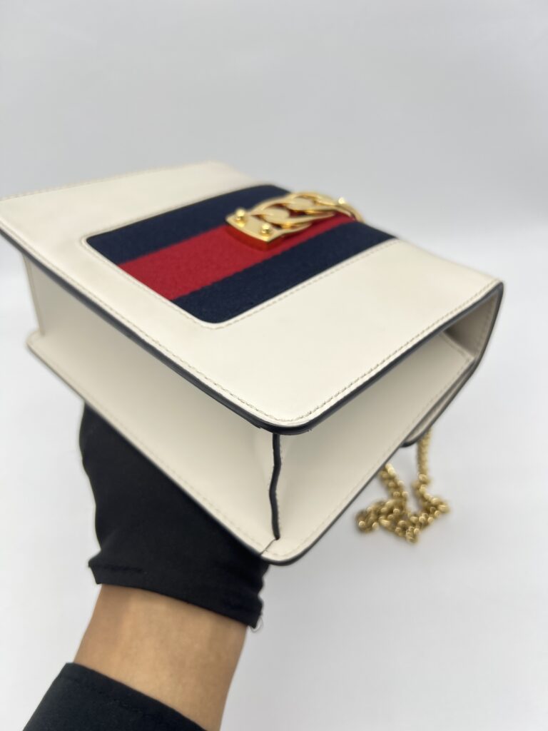Gucci Mini Sylvie White GHW