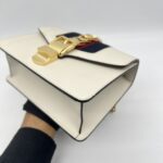 Gucci Mini Sylvie White GHW