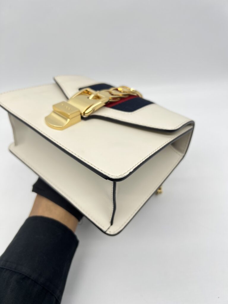 Gucci Mini Sylvie White GHW