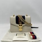 Gucci Mini Sylvie White GHW