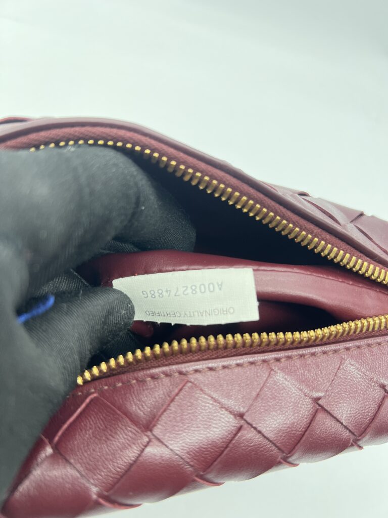 Bottega Veneta Mini Wallace Intrecciato Barolo GHW