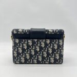 Dior  30 Montaigne Box Canvas Oblique Navy GHW