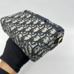 Dior  30 Montaigne Box Canvas Oblique Navy GHW