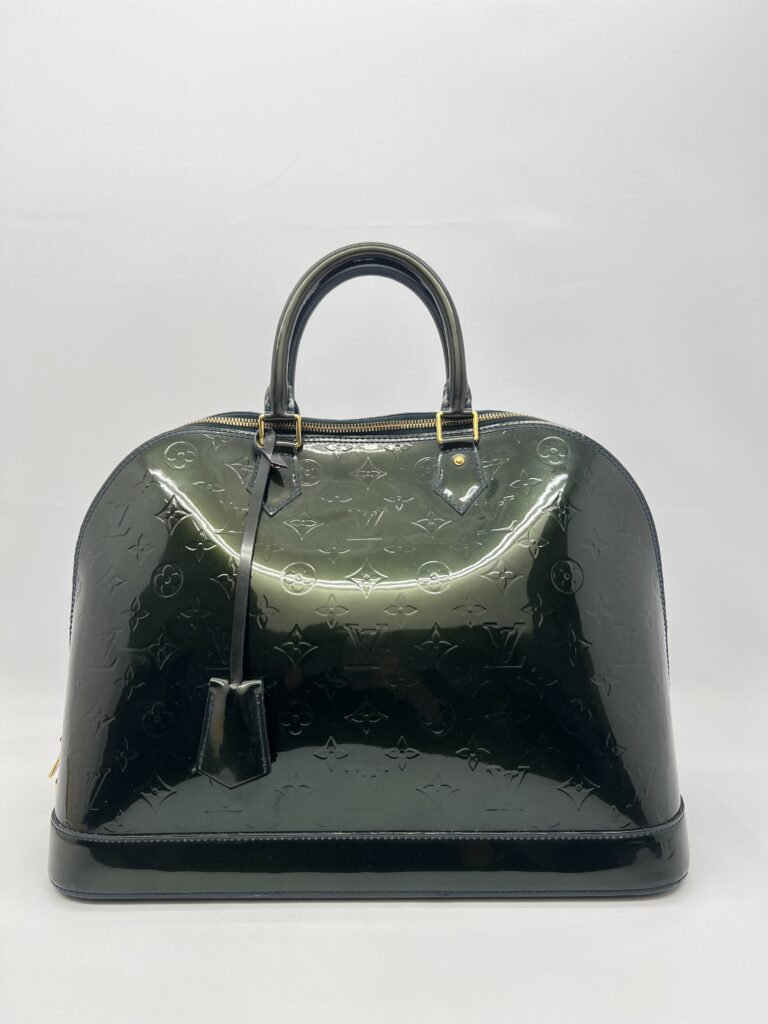 Louis Vuitton Alma GM Vernis Bleu Nuit GHW