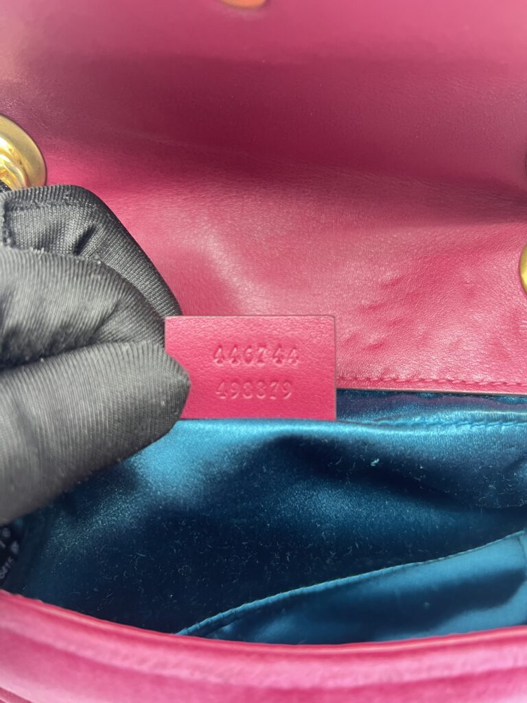 Gucci Marmont Mini Velvet Pink GHW