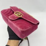 Gucci Marmont Mini Velvet Pink GHW