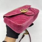 Gucci Marmont Mini Velvet Pink GHW