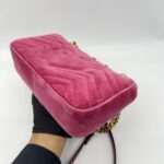 Gucci Marmont Mini Velvet Pink GHW