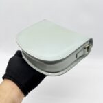 Celine Triomp Besace Clea Bag Shiny Calfskin Light  Grey GHW