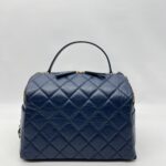 Chanel Bowling Bag Blue Navy GHW