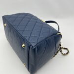 Chanel Bowling Bag Blue Navy GHW