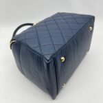 Chanel Bowling Bag Blue Navy GHW