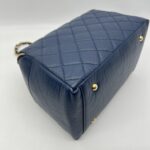 Chanel Bowling Bag Blue Navy GHW