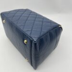 Chanel Bowling Bag Blue Navy GHW