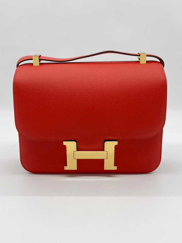 Hermes Constance 24 Epsom Rouge De Coeur GHW