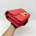 Hermes Constance 24 Epsom Rouge De Coeur GHW