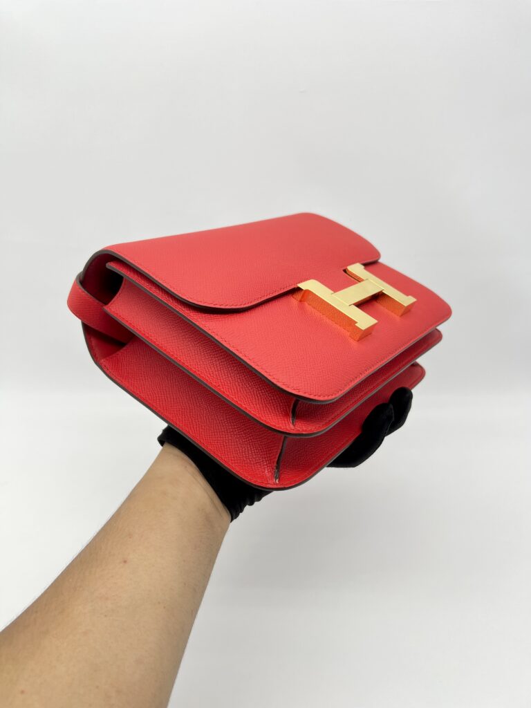 Hermes Constance 24 Epsom Rouge De Coeur GHW