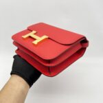 Hermes Constance 24 Epsom Rouge De Coeur GHW