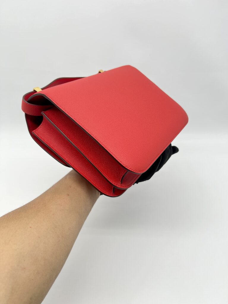 Hermes Constance 24 Epsom Rouge De Coeur GHW