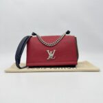 Louis Vuitton My Lock Me BB Tricolour Red Brown Black SHW