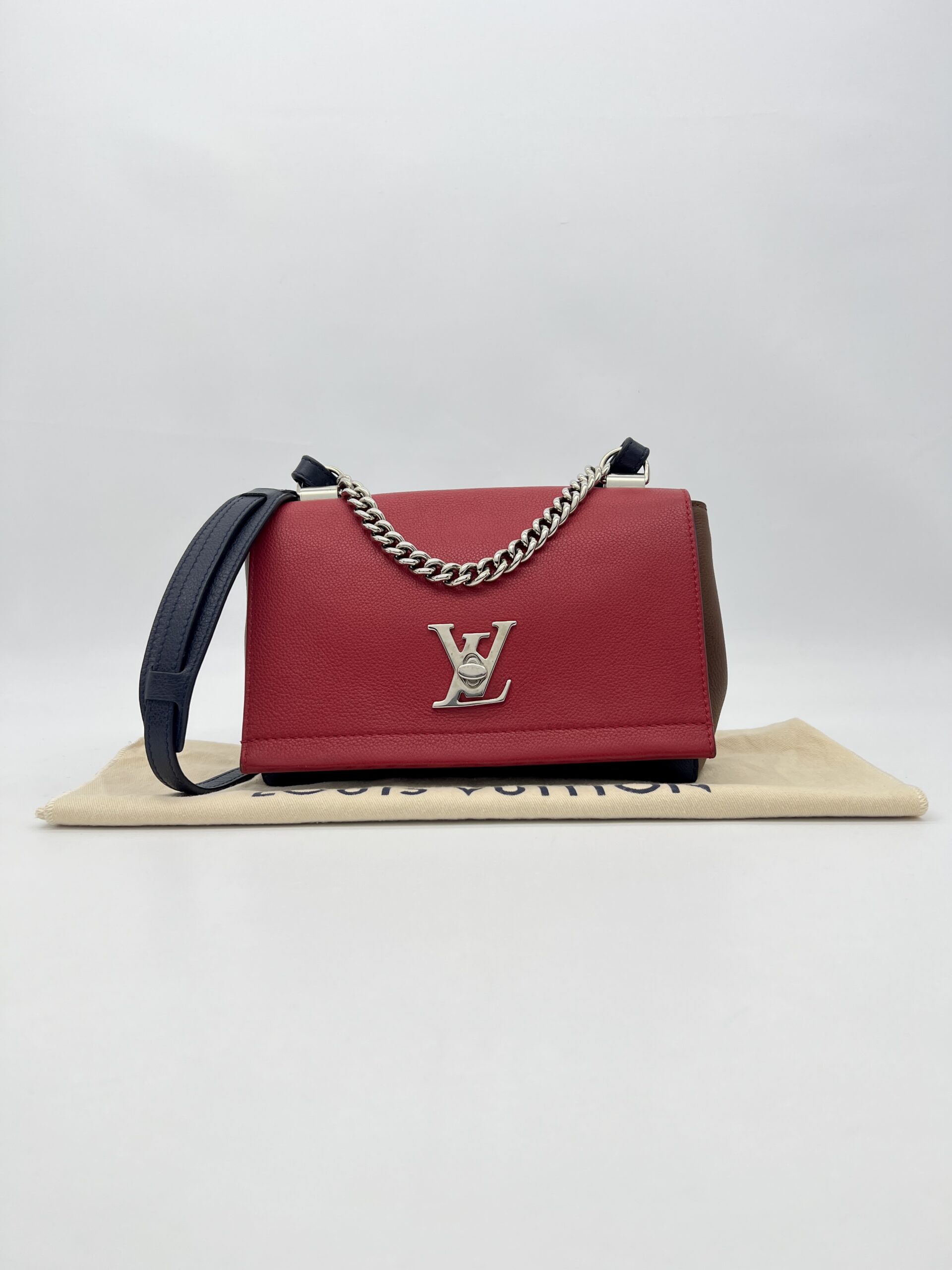 Louis Vuitton My Lock Me BB Tricolour Red Brown Black SHW