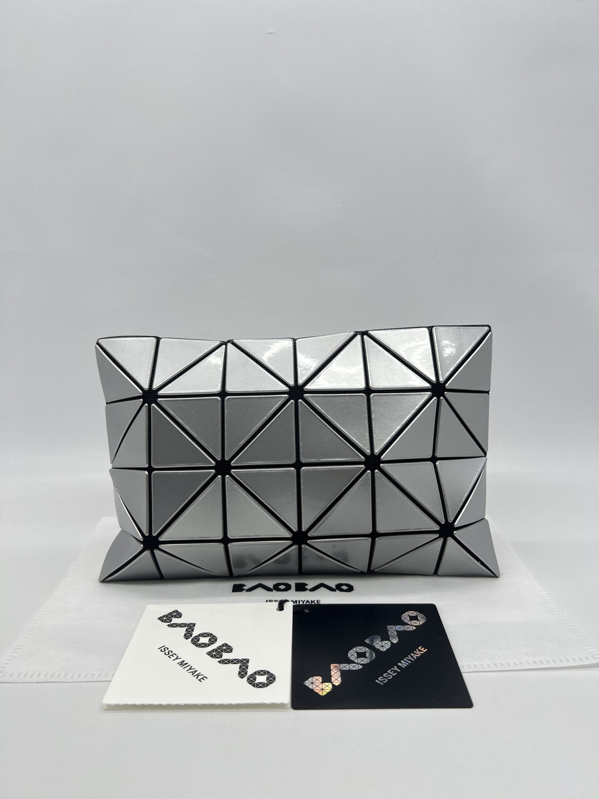 Bao Bao Issey Miyake Lucent Clutch Silver