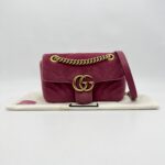 Gucci Marmont Mini Pink Velvet  GHW