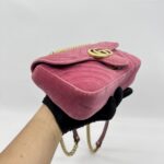 Gucci Marmont Mini Pink Velvet  GHW