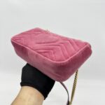 Gucci Marmont Mini Pink Velvet  GHW