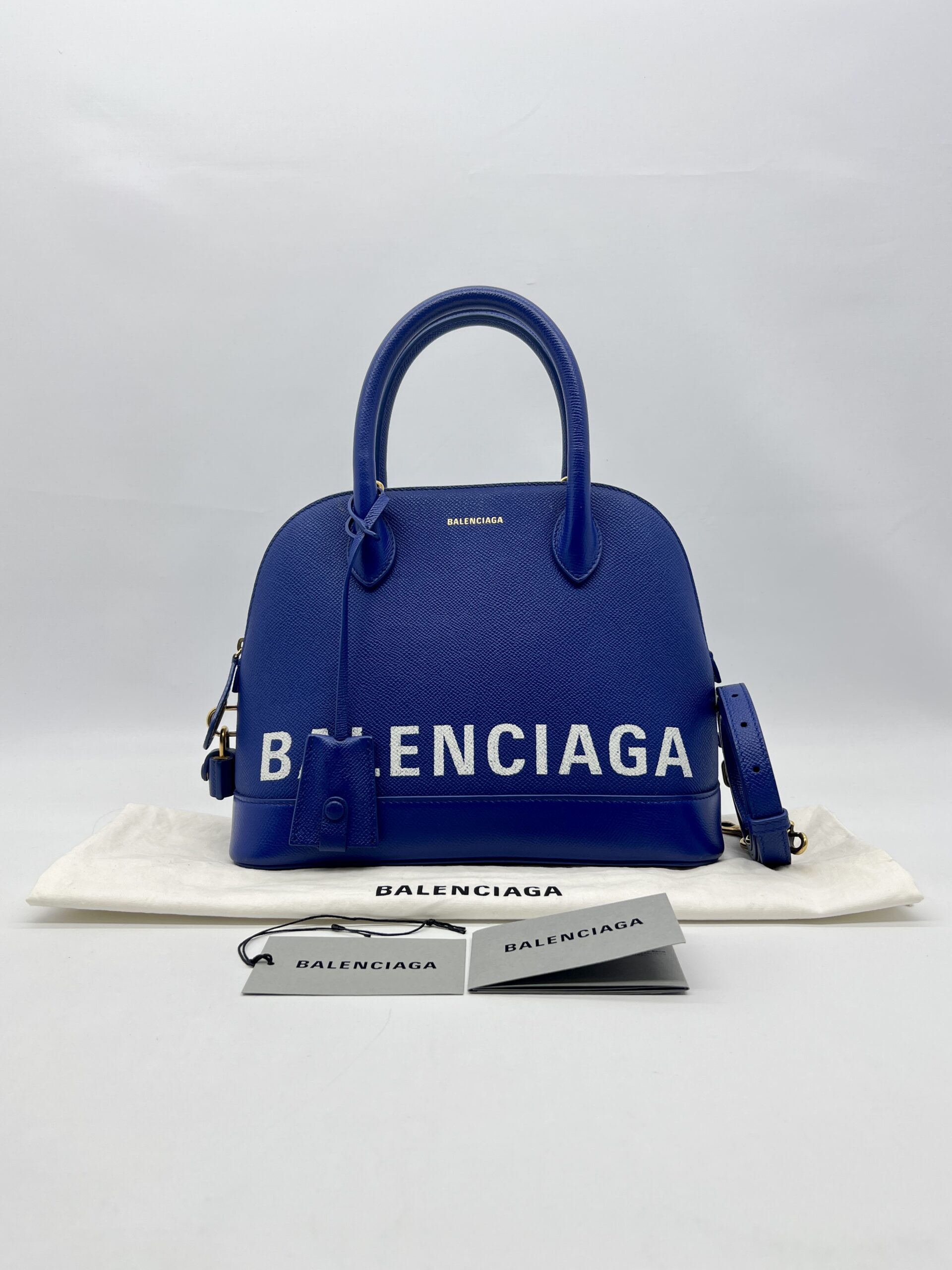 Balenciaga Ville Blue GHW