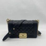 Chanel Boy Small Black GHW