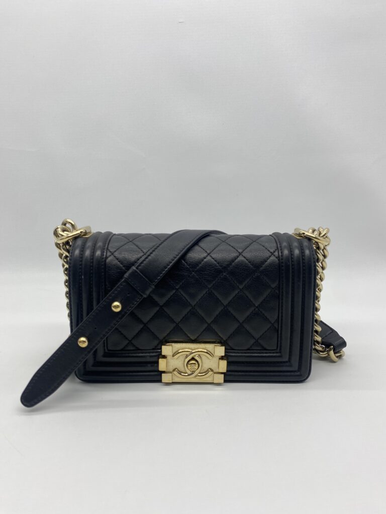 Chanel Boy Small Black GHW