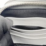 Dior Zipped Compact Pouch Diamond Canvas Grey