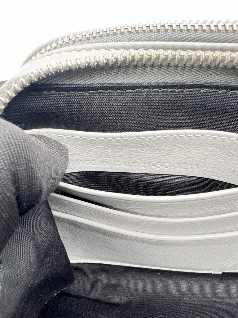 Dior Zipped Compact Pouch Diamond Canvas Grey