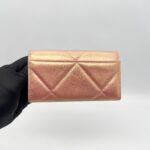 Chanel Classic Long Flap Iridescent Pink GHW