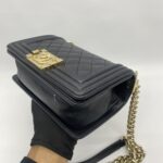 Chanel Boy Small Black GHW