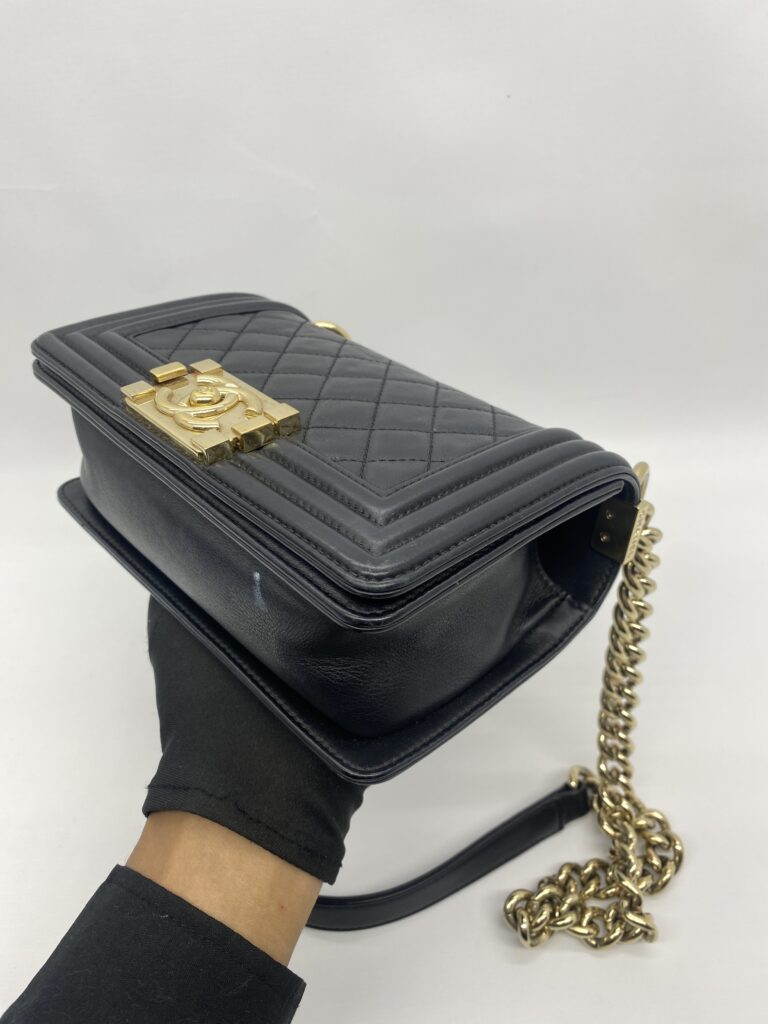 Chanel Boy Small Black GHW