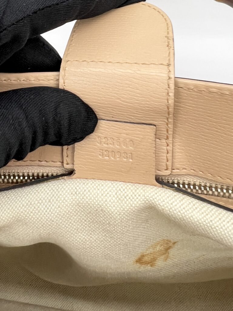 Gucci Blooms bamboo Shopper Tote Nude SHW
