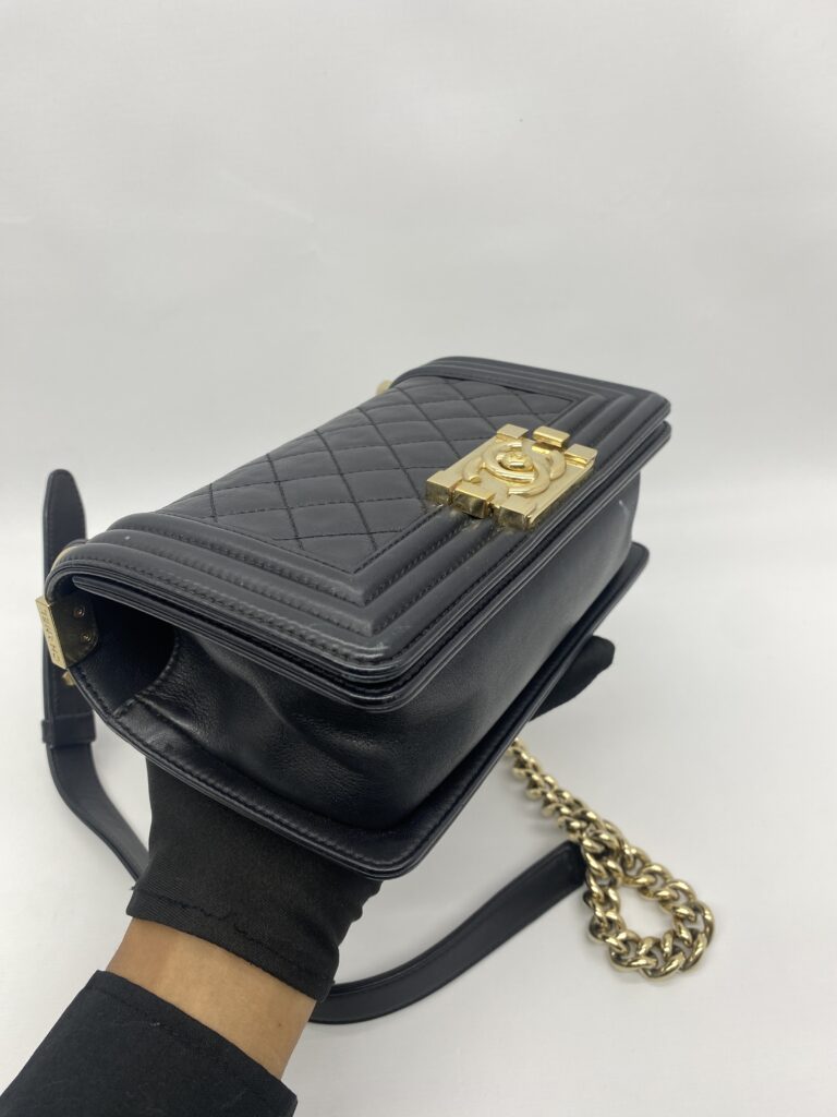 Chanel Boy Small Black GHW