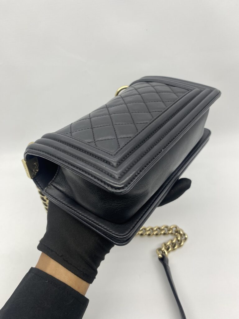 Chanel Boy Small Black GHW