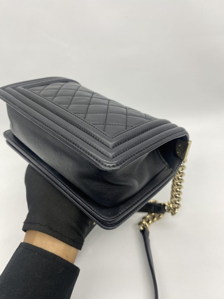 Chanel Boy Small Black GHW